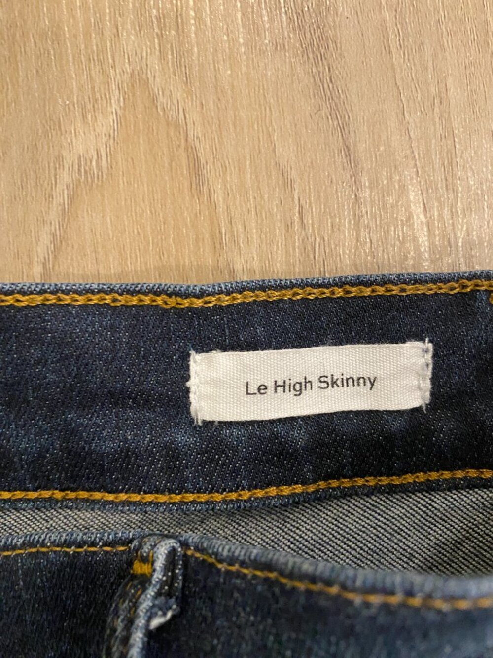 FRAME Le High Skinny Jeans Dark Wash High Rise Stretch 25 - Picture 10 of 12